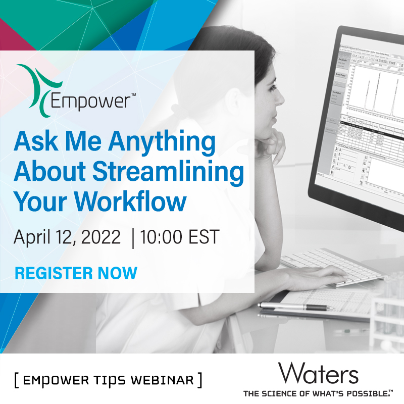 WatersCorp's tweet photo. How can you reduce data failures in your lab? Join our next #EmpowerTips AMA webinar on Tuesday, April 12, where our resident expert, Neil Lander, will show how Control Charts in #EmpowerCDS can track trends and structure your workflows. Register today at https://t.co/rQzmvArG6E https://t.co/B3gXJEAYvb