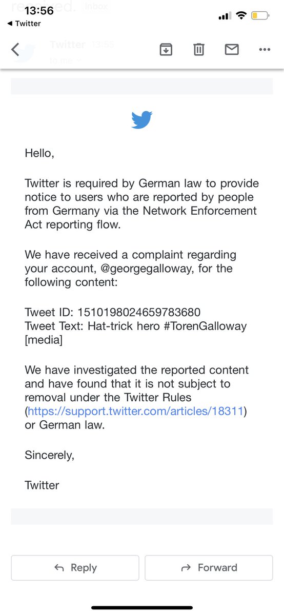 George Galloway tweet media