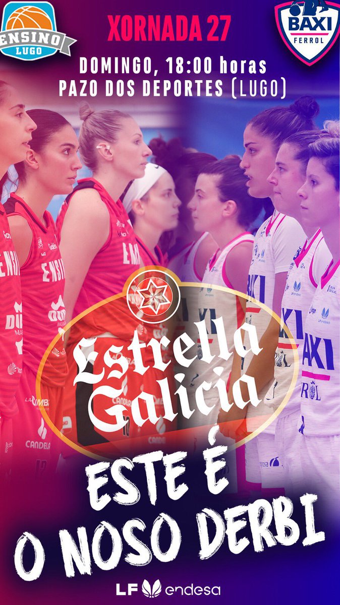No soy mucho de pedir por aquí, pero quiero hacer un llamamiento a toda la gente de Lugo que le guste el baloncesto, que se que es MUCHÍSIMA ..
 Mañana tenemos un gran partido un DERBI y sería increíble poder contar con tod@s vosotros en el Pazo.
Os esperamos a todos 🔥.