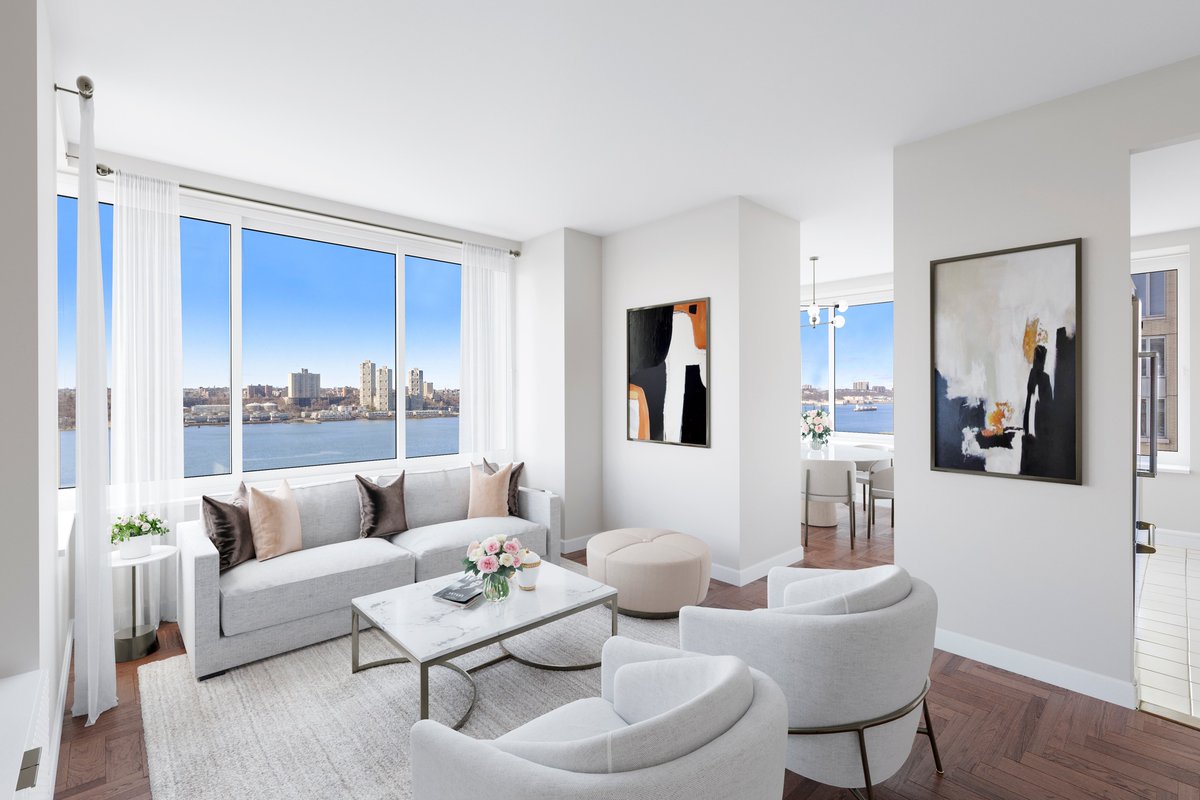 NestSeekers's tweet photo. Spectacular unobstructed views of the Hudson River and sunsets over New Jersey from this terrific 3-bedroom, 2.5-bathroom home. The perfect amount of light with western and northern exposures.
__
#NestSeekers #UpperWestSide #NewYork

Visit: https://t.co/Hb8l8p1SaB https://t.co/KRNOrPx7bU