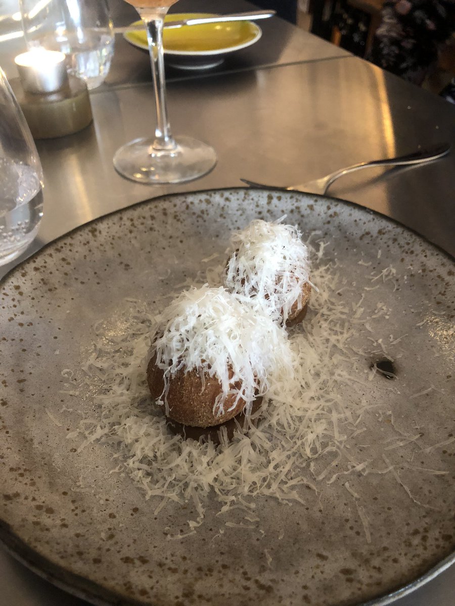 JonathanOliv71's tweet photo. Totally delicious grazing menu in @littleforestdub. Awesome oysters, arancini and savoury donut. Superb crab salad and really cool wine list. The bar is the spot to eat your way through the menu and have the chats. Highly recommended. @Iloveblackrock https://t.co/DW6yhzWvbz