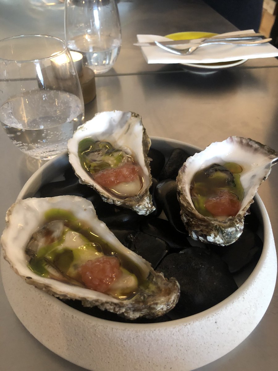JonathanOliv71's tweet photo. Totally delicious grazing menu in @littleforestdub. Awesome oysters, arancini and savoury donut. Superb crab salad and really cool wine list. The bar is the spot to eat your way through the menu and have the chats. Highly recommended. @Iloveblackrock https://t.co/DW6yhzWvbz
