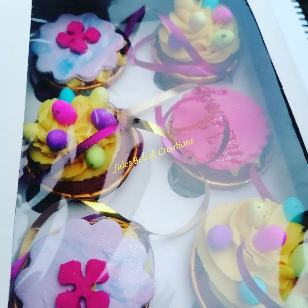 BolediCreations's tweet photo. Today's Creations🐥🐣☺️

#AprilEasterMonthSpecial
#julesboledicreations
#Cupcakes
#Sasolburg #CollectionsOnly https://t.co/ko3V80Fult