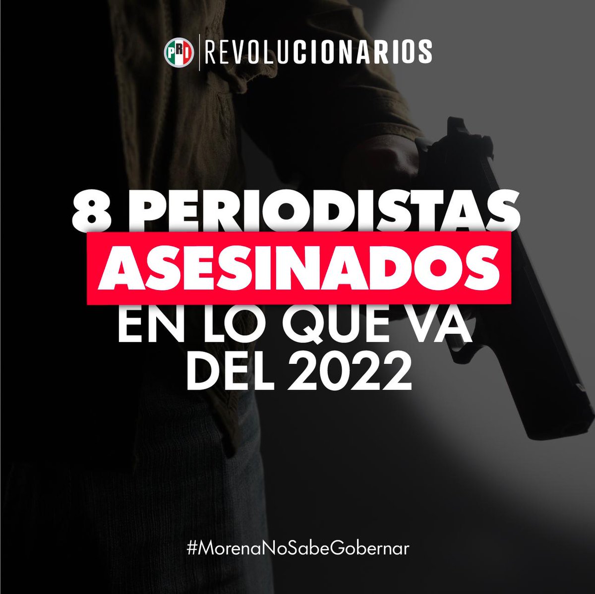 enriquedilo's tweet photo. 8 periodistas asesinados en lo que va del año, la estrategia de “seguridad” de Morena no está funcionado. #MorenaNoSabeGobernar
@PRI_Nacional @PrensaCENPRI @alitomorenoc @CDEPRINayarit https://t.co/eCkEwG5NVI