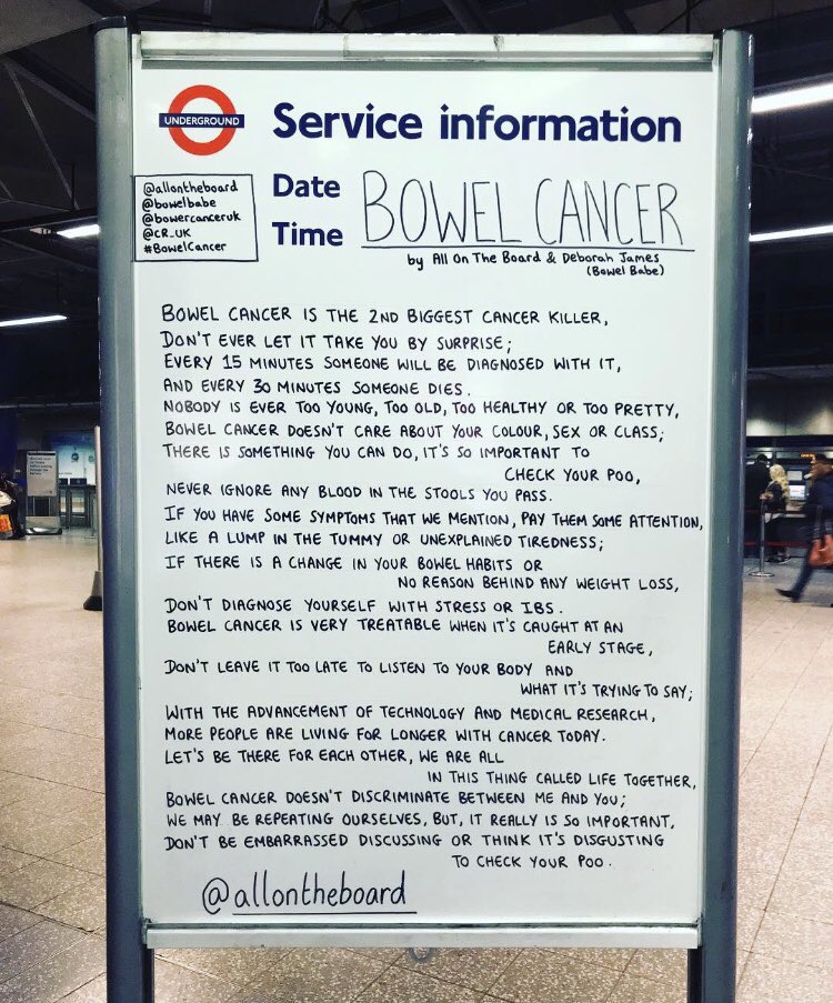 allontheboard's tweet image. April is Bowel Cancer Awareness Month. 

#BowelCancerAwarenessMonth #BowelCancer 
@allontheboard x @bowelbabe