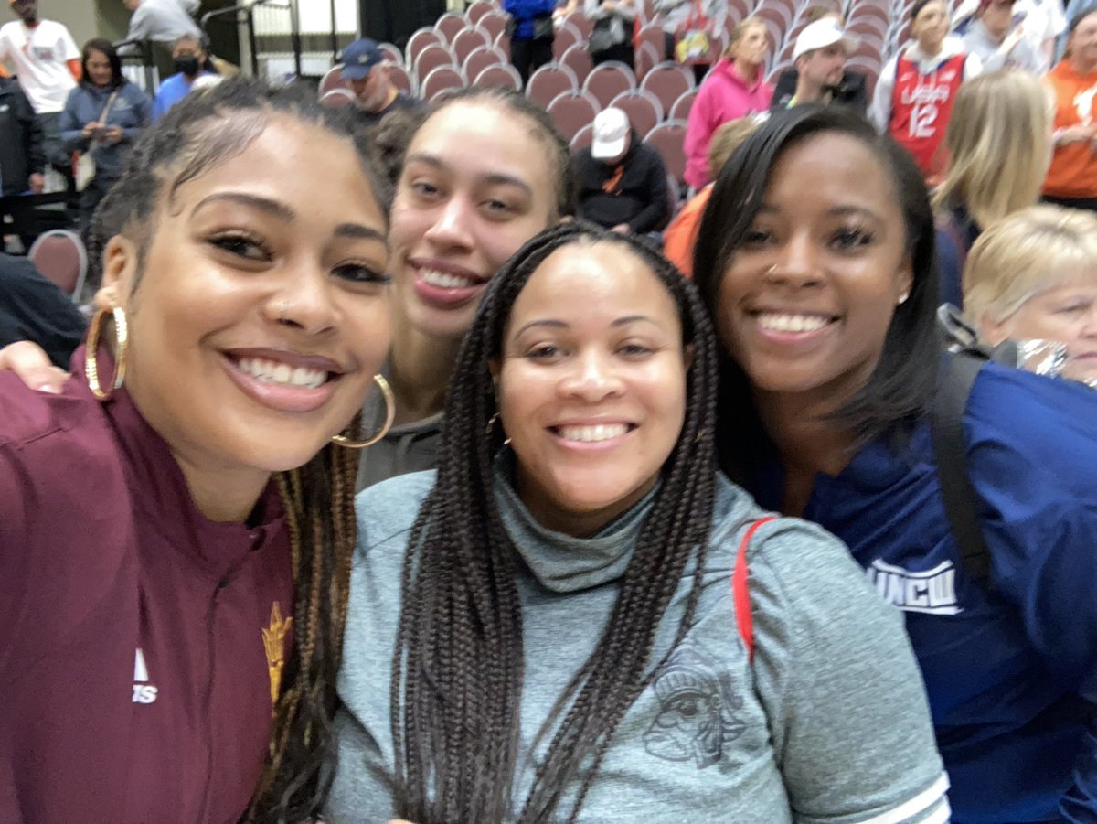 Coach_Asia's tweet photo. Team USA Practice this morning. So proud of @dearicamarie and @Azura_Stevens! ❤️ #WakeFam #FlamesGang https://t.co/qWJar4t3XW
