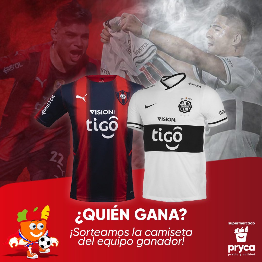 PrycaPy's tweet photo. Clásico de Copa y en PRYCA lo sabemos 🔥🔥

- Seguí a la cuenta.
- Dale RT y Fav
- Usá #GanaCerro o #GanaOlimpia de acuerdo a quién crees que se quedará con la victoria.

Sorteamos entre quienes apostaron al equipo ganador.

🗓Sorteamos el miércoles 06 de abril https://t.co/bMGBdiQoCi