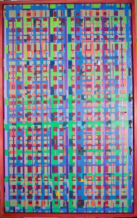 Some of the fascinating pieces abstract artist John Long currently has at the gallery! #abstractart #abstractacrylics #abstract #artgallery #artexhibit #shoplocal #shopsmall #visitestespark #shopestespark #estespark #artcenterofep