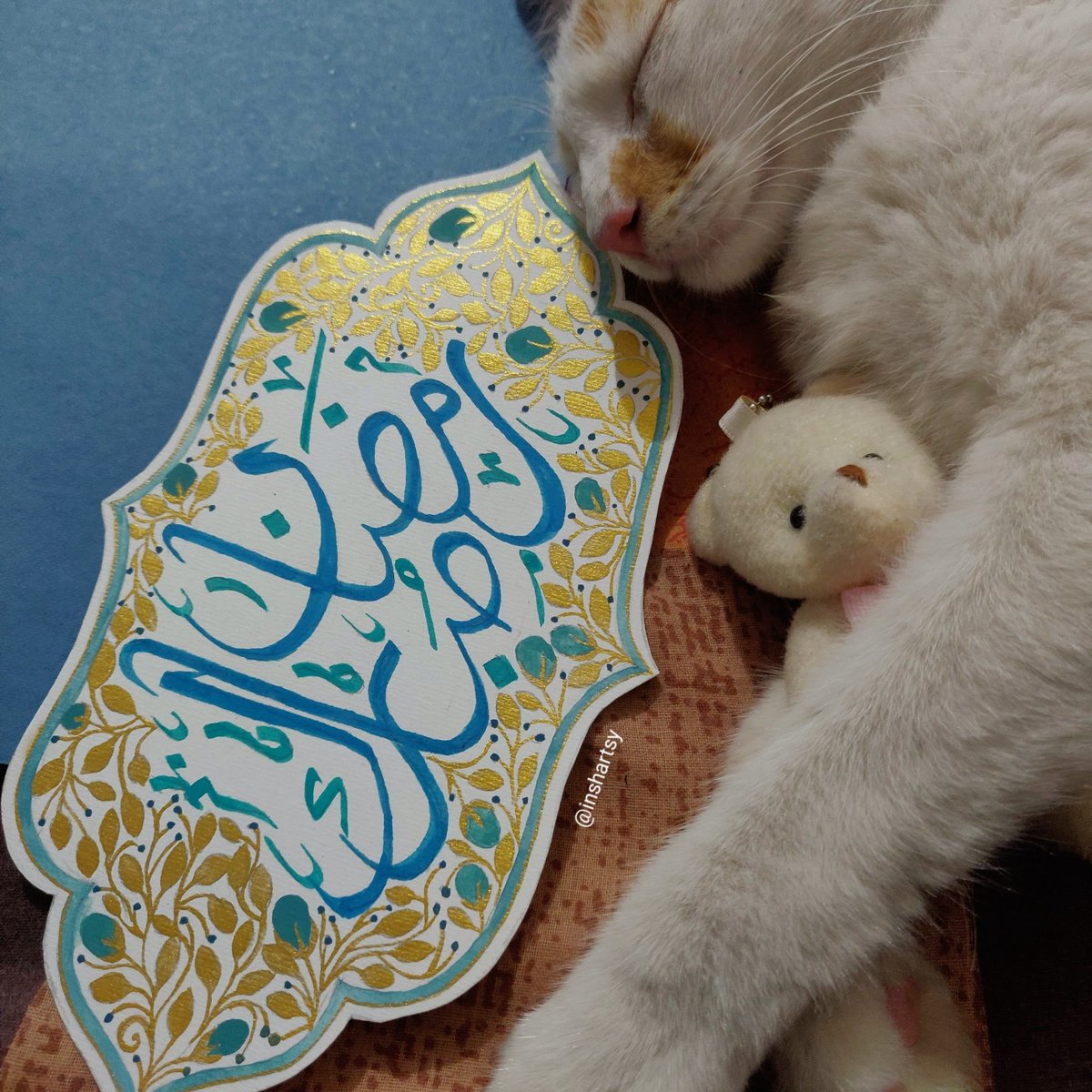 Inshartsy's tweet photo. Ramadan Mubarak!💙✨
#RamadanMubarak #Ramadan #Ramadan2022  #cats https://t.co/ZQ8et230vv