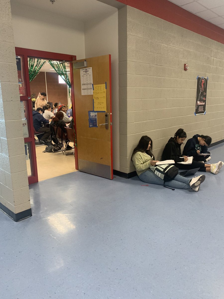 DrBunn's tweet photo. Saturday School is in full academic swing! Thank you Mr. Jacob @JacobMorenoIII, Mrs. Aiko @C6H12O6Addict, Mrs. Martin, Ms. Selva, and Mrs. Giudice for providing robust opportunities for your students through STEP. You are appreciated! @Colony_High https://t.co/qjaq6WV7OF