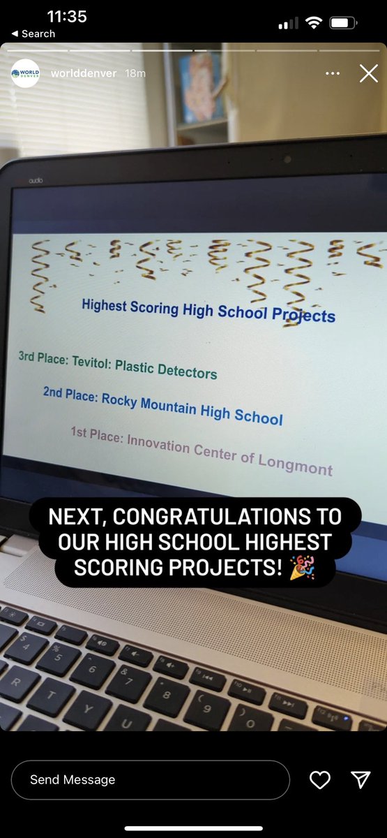 mcdermid's tweet photo. Congratulations to the students on the @ICSVVSD team competing in today’s World Affairs Challenge, alongside over 700 students from across the globe. They won the top high school project and were recognized as the overall winners! #StVrainStorm @SVVSDSupt @WorldDenver https://t.co/HUeN93dchP