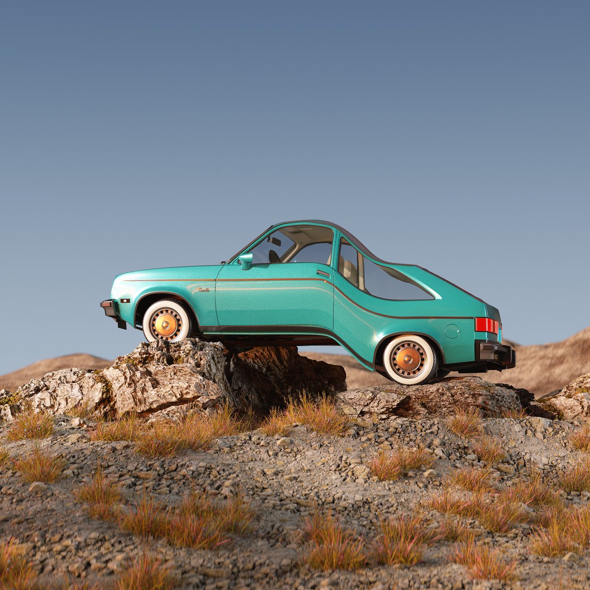 Behance's tweet photo. Flexible cars by @markosego03 — see more 3D art by Marco > https://t.co/c8v3PZHHJq https://t.co/YzqUARZlzz