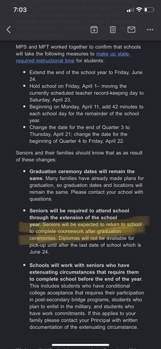 whatMsKsaid's tweet image. omg!! if u ever truly questioned just how incredibly far removed Davis Center decision-makers are from classroom teachers &amp;amp; our students… let me present u w/ the DUMBEST thing i have EVER seen come from 1250 W Broadway. 

seniors need to go back to school after graduation!! 🤡