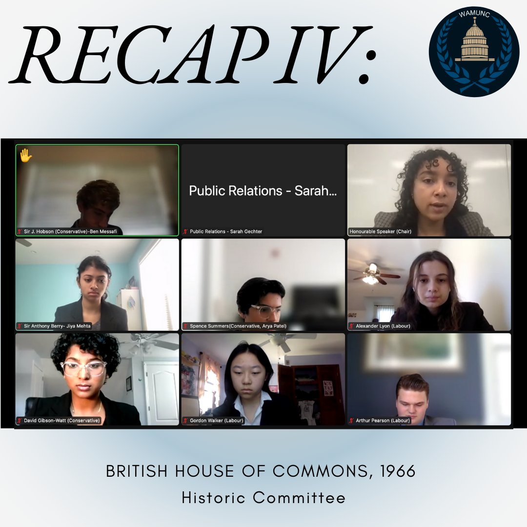 WAMUNC's tweet photo. Committee Session IV is finished! Debate is really starting to heat up. Take a look at some of our committees from this morning. https://t.co/XPTDb739wD