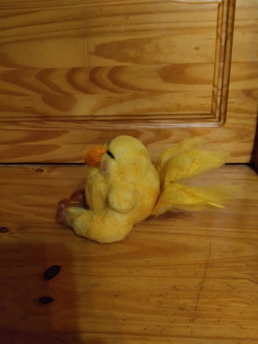My husband, <a href="/sommerfeldt_r/">Sommerfeldting</a>, does the #needlefelting art for the business. He is currently working on some #steampunk inspired pieces, as well as commissions for #FinalFantasy fans. Perhaps you want something cute for a gift or shelf decoration? #artist #FiberArt