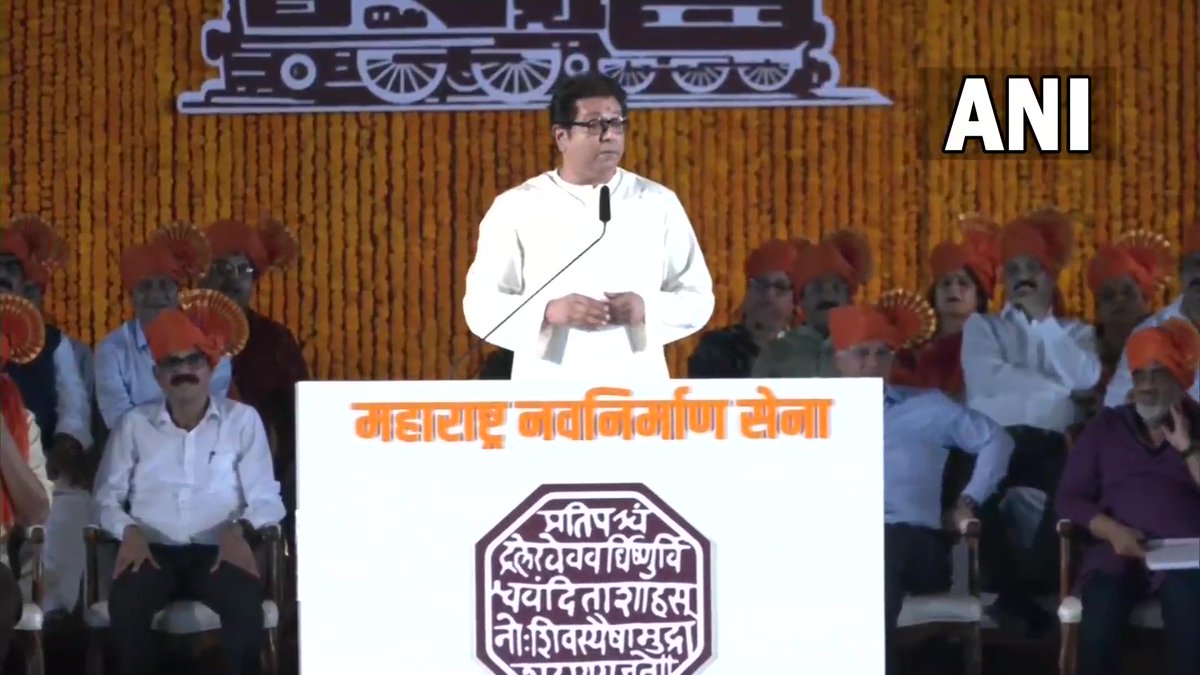 I am not against prayers, but the government should take a decision on removing mosque loudspeakers. I am warning now... Remove loudspeakers or else will put loudspeakers in front of the mosque and play Hanuman Chalisa: MNS chief Raj Thackeray, in Mumbai, Maharashtra