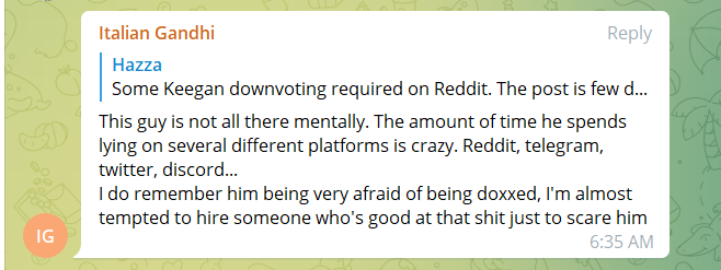 MimirBanHammer's tweet photo. @MariaSiget @MimirBanHammer2 @Cryptocalll @jollygreenmoney @MimirToken I'll provide screenshots of the "jokes" and let everyone else judge whether it's something to be concerned about. https://t.co/iaLOk0iYkl