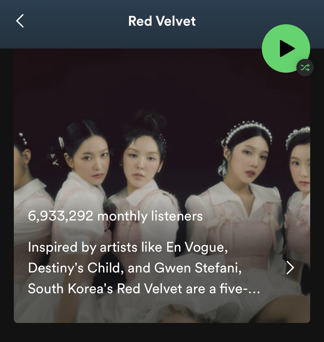 Red Velvet on Spotify tweet media