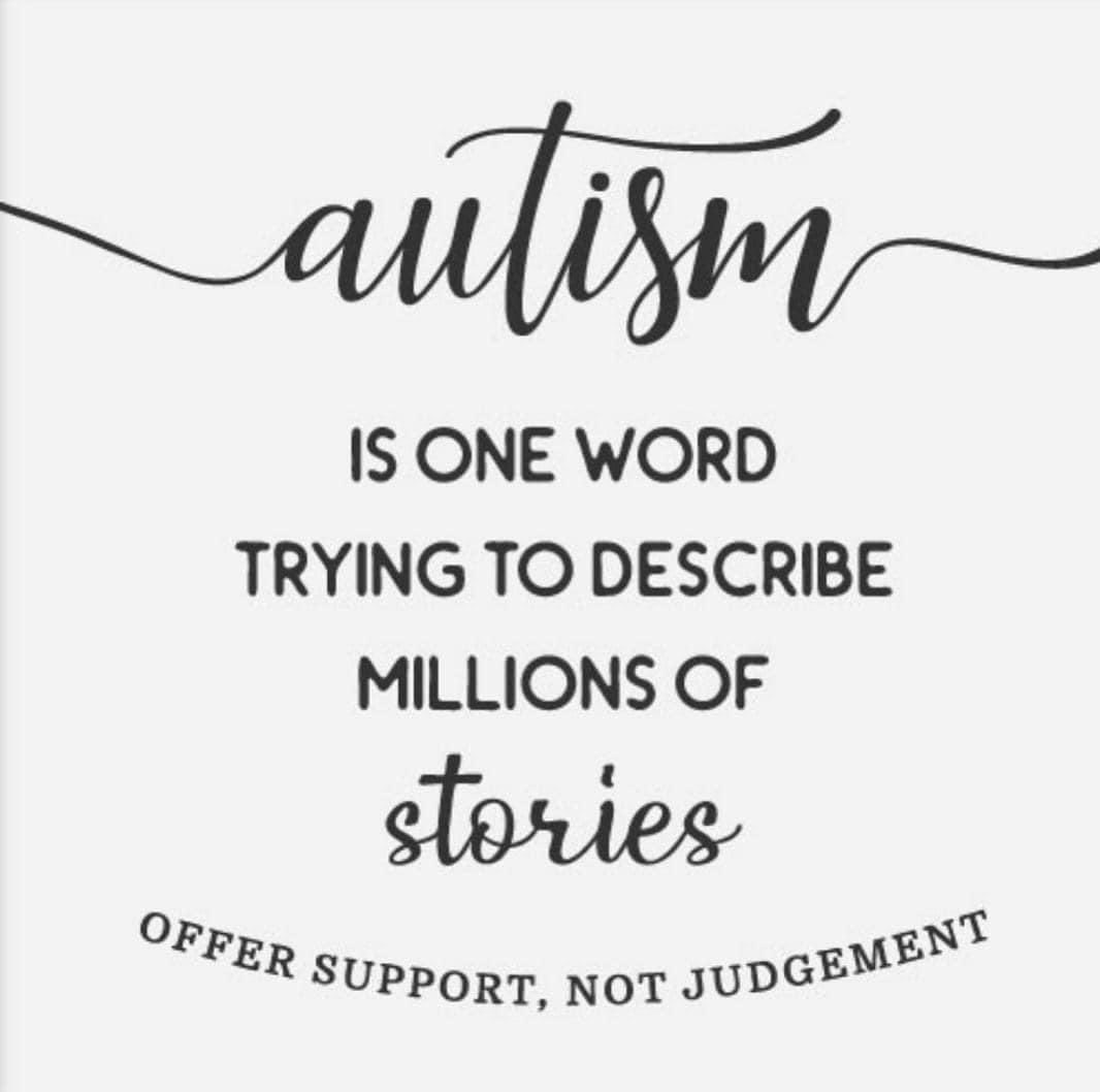 AliciaIsContent's tweet photo. As a mom of a brilliant spectrum sweetheart, I keep this idea close to my heart.
Less Judgment. More Support.
#AutismAcceptance
#WorldAutismDay
#AutismAcceptanceMonth
#AutismAwarenessDay
#LessJudgementMoreSupport https://t.co/ZIZiDyM21Q
