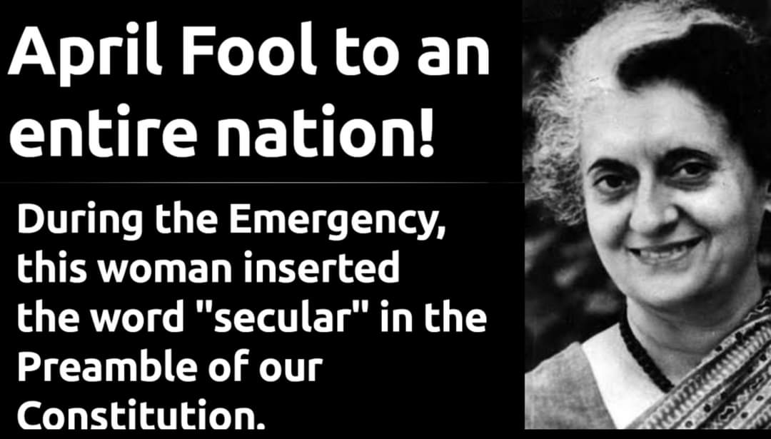 RoySpreeha's tweet photo. @INCIndia 
#Secularism imposed on Hindus by fraud. https://t.co/yF75q9TEQa
