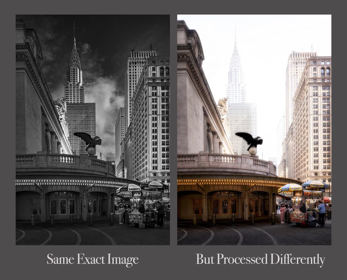 This represents why I love photography and the creative process. 

It’s the exact same image, but processed completely different .          I changed the value of the sky using one slider in Adobe Camera Raw.           
 Which one do you prefer?