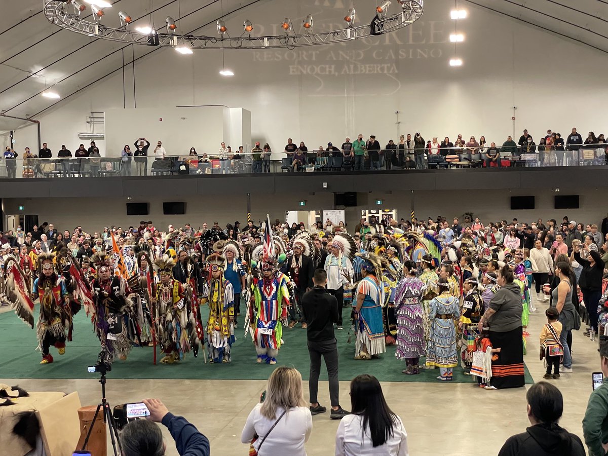 Day two of the huge #PowWow ⁦@RiverCreeCasino⁩ #Enoch #ECN #TheVenue #ProudPartner