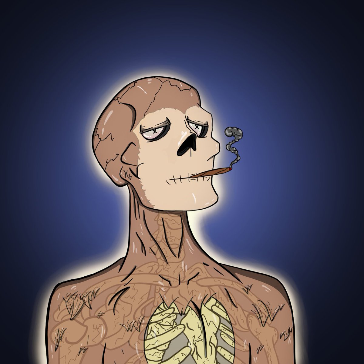 aiko_solana's tweet photo. Who cracked his bones? @TombStonedHS He's baked AF! #stoners #highaskite #MARYJANE https://t.co/Rr1PJWjDO6