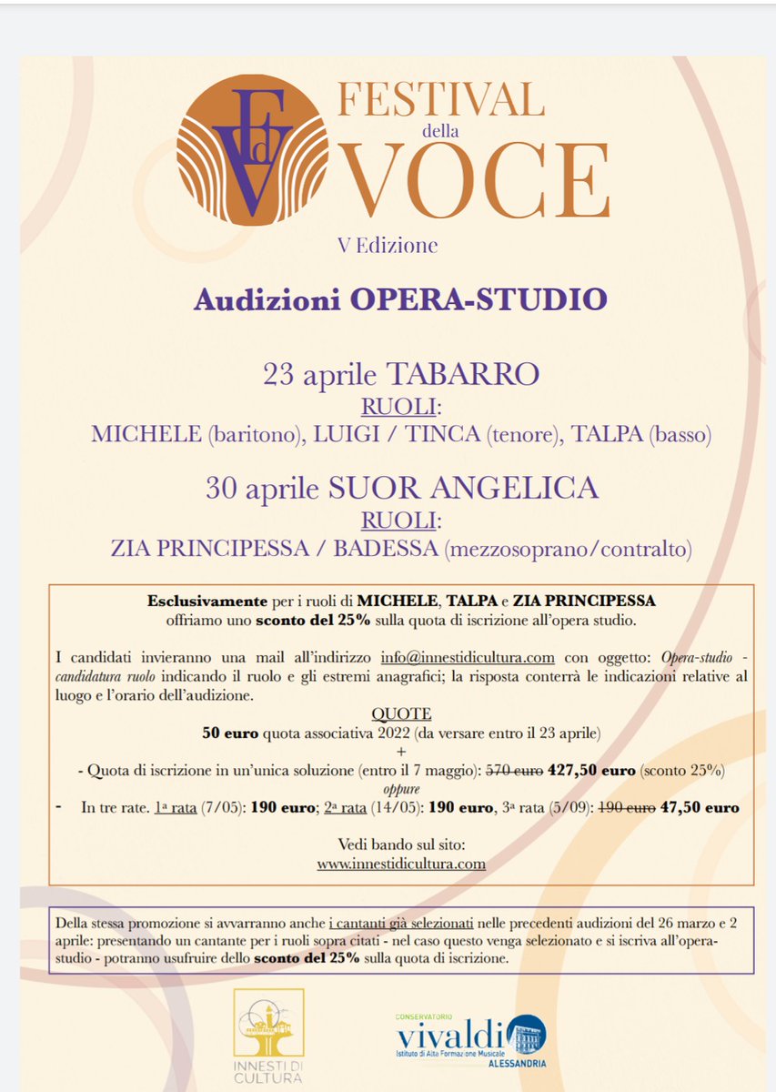 baltazar7soli's tweet photo. AUDIZIONE - TABARRO e SUOR ANGELICA
Tutte le info su https://t.co/d2tMxMQKZI https://t.co/3uXXUhcovd