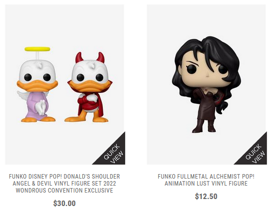 This afternoon's 2 Hot Topic exclusives ~ The new Wonder Con Donald 2 Pack and a restock of Lust! Code N636YP5N for 25% off ~
Linky ~ fnkpp.com/HTE
#Ad #FPN #FunkoPOPNews #Funko #POP #Funkos #POPVinyl #FunkoPOP #FunkoPOPs #FunkoSoda