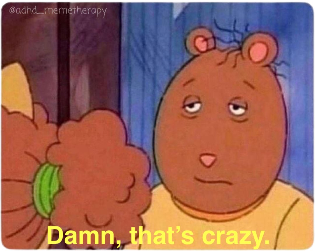 When you’re mentally burned out because of ADHD but you try your best to stay interested in your friends story: