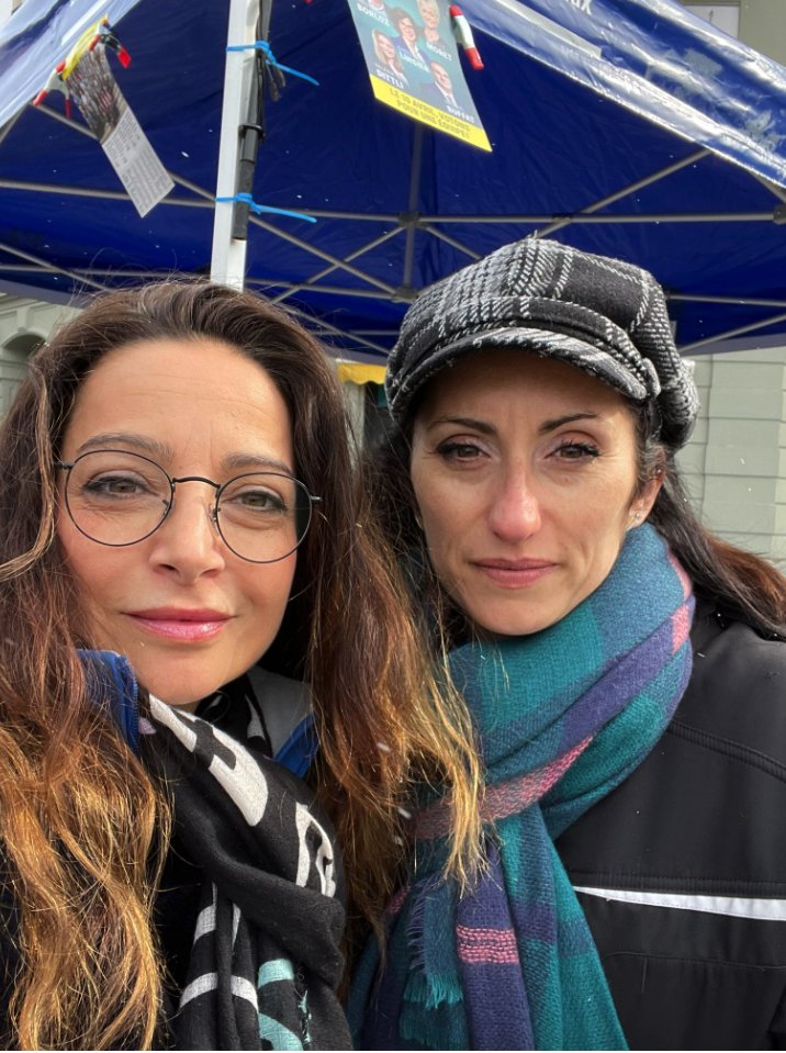 PLRVevey's tweet photo. En ce jour, certes un peu frais, on ne lâche rien et on invite chacune et chacun à voter et faire voter la liste compacte de l'#AllianceVaudoise. Aucun biffage, aucun rajout, tel est le geste juste #VDvote #10avril On ne lâche rien ! https://t.co/COUNXpPRUD