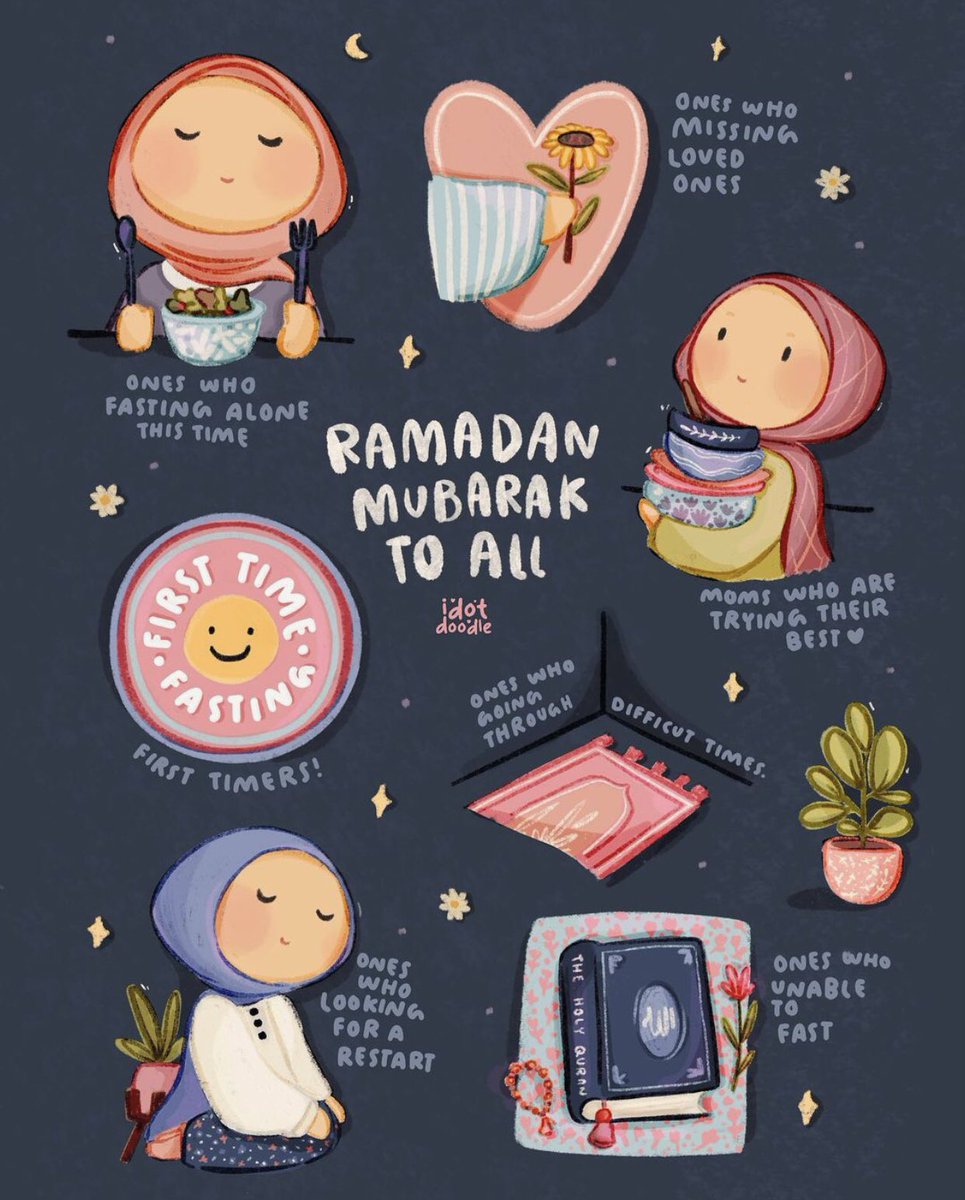 FurvahS's tweet photo. Ramadan isn’t an easy month for all Muslims.

It’s a difficult time for those with illnesses, who’ve lost loved ones or are observing alone, to name a few. 

However you’re spending this month, I pray you have a blessed one and I send strength and solidarity 🤍

@idotdoodle / IG https://t.co/7OxCAGRt7U