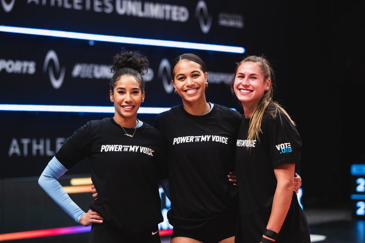 AUProSports's tweet photo. Tonight we are celebrating our "Power in my Voice" campaign and partnership with @votedotorg 

This year-long campaign aims to inspire voter participation and demonstrate that there is power in every person’s voice.

#PowerInMyVoice | #AUVB https://t.co/eYHOMJVKrh
