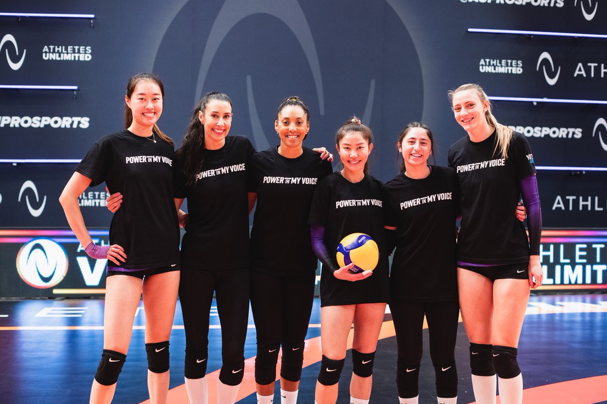 AUProSports's tweet photo. Tonight we are celebrating our "Power in my Voice" campaign and partnership with @votedotorg 

This year-long campaign aims to inspire voter participation and demonstrate that there is power in every person’s voice.

#PowerInMyVoice | #AUVB https://t.co/eYHOMJVKrh