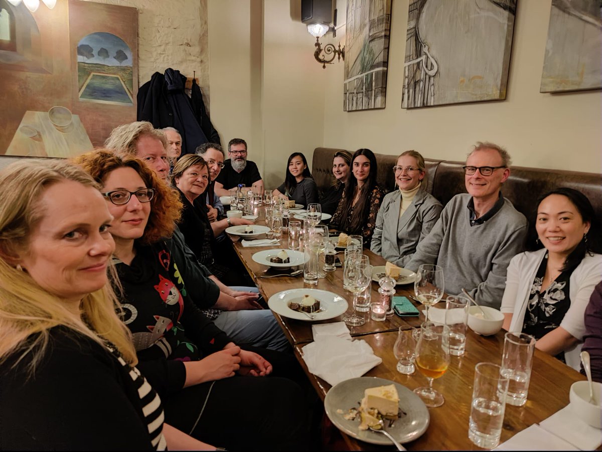 neoprismc's tweet photo. Our 5th workshop on social processes in the lovely Edinburgh has come to an end. Rain, snow, we had it all. But best of all we had lovely lectures and informal talks between PIs and ESRs at the dinner table (haggis included). Thank you @bauyeung and @Janell_Kwok for having us 🙏 https://t.co/27A7MQNj4d