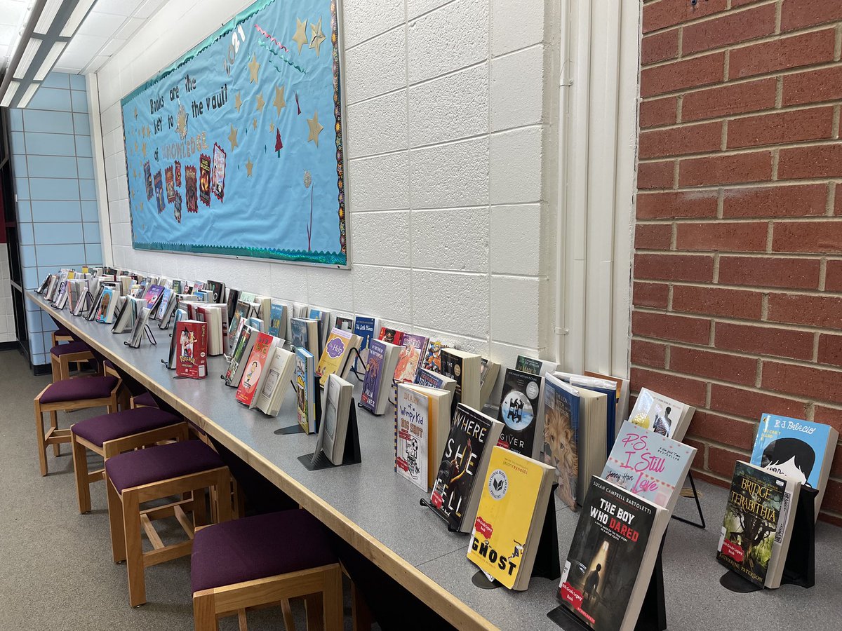 8th Grade Legacy Project is done! 8th graders recommended the books and with the help of <a href="/Kimackerman/">Kim Ackerman</a> @StVrainEdFund the Kiwanis we bought them, the students inscribed them and the books are ready. <a href="/MelanieScovill/">Melanie Scovill</a> @SVVSDLibraries <a href="/longs_peakms/">Longs Peak Middle School</a> #svvsdReads #StVrainStorm