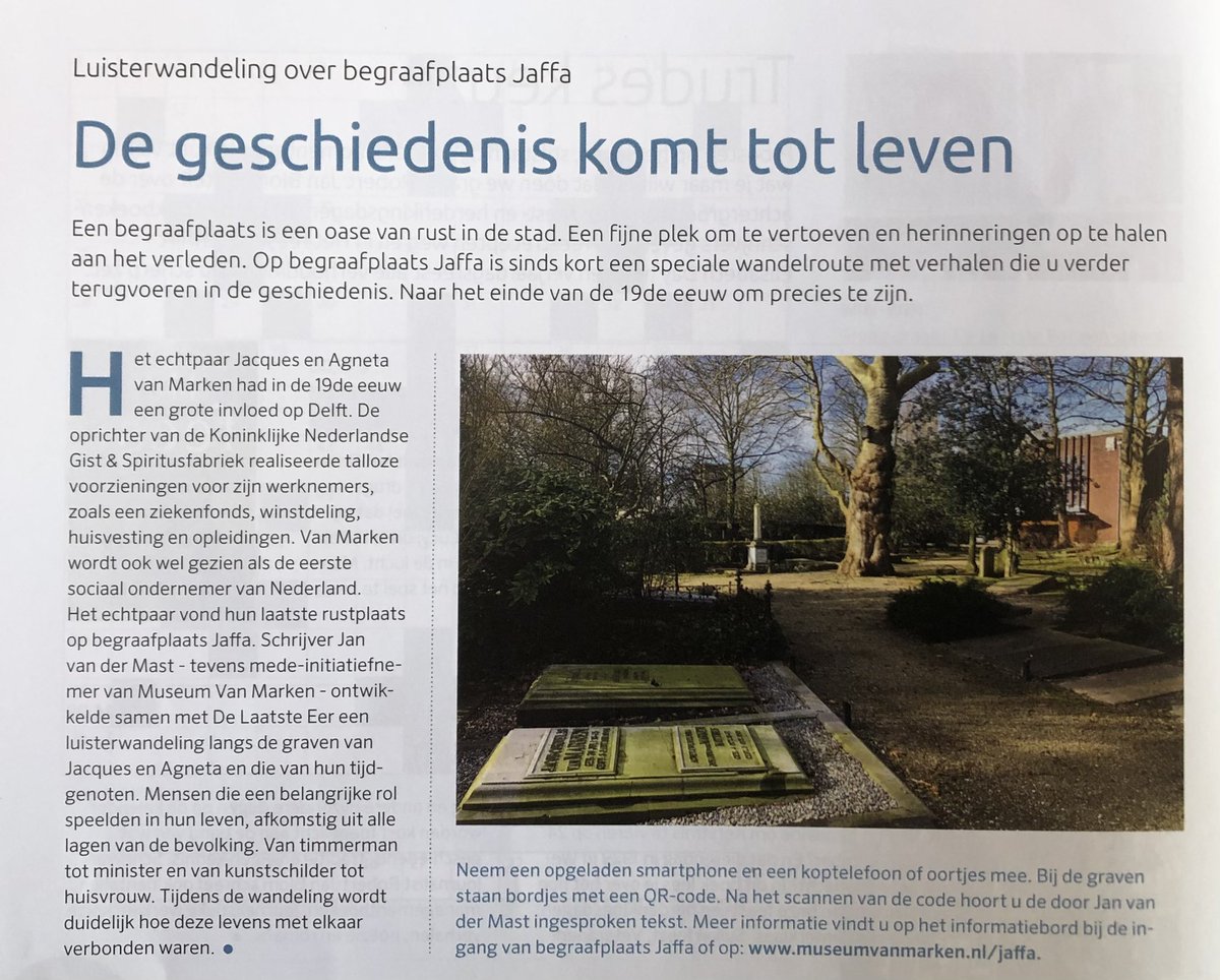 uitvaartinno's tweet photo. Mooi initiatief van begraafplaats Jaffa in @GemeenteDelft: cultuurhistorische wandelroute. #begraafplaatsvandetoekomst https://t.co/I593TwU9Cz