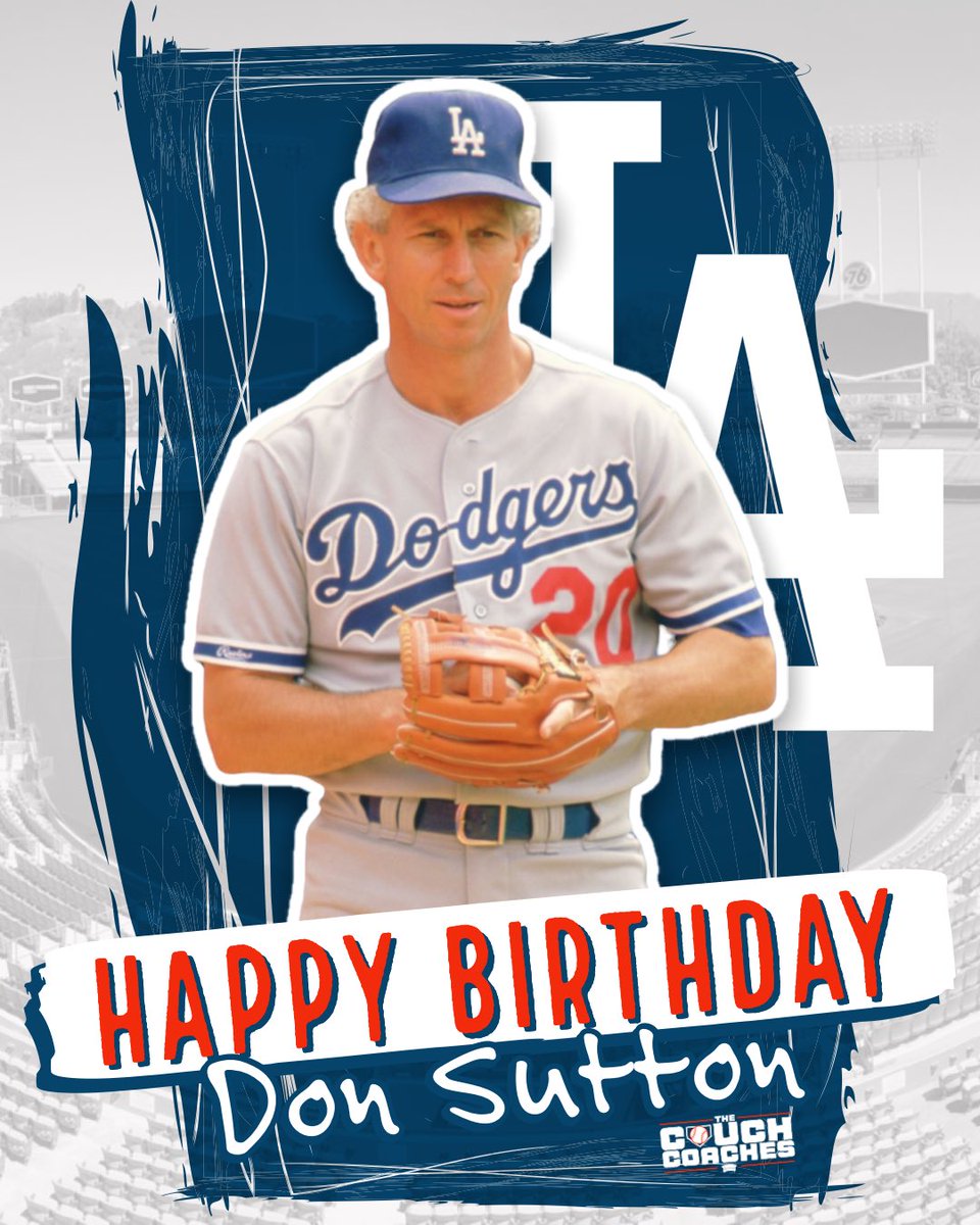 _couchcoaches's tweet photo. Happy Birthday to the late great HOFer Don Sutton!

Happy Birthday Black &amp; Decker 🙌

#TheCouchCoaches #Dodgers #LosDodgers #losangeles #DonSutton #mlb https://t.co/wc7BcbUKst
