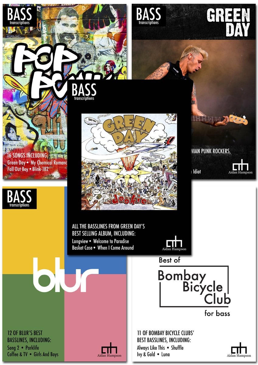 Pop-Punk, Green Day, Blur, and more - 5 New Bass Books!
For these and more, please visit ow.ly/Z7fc50IyxcT