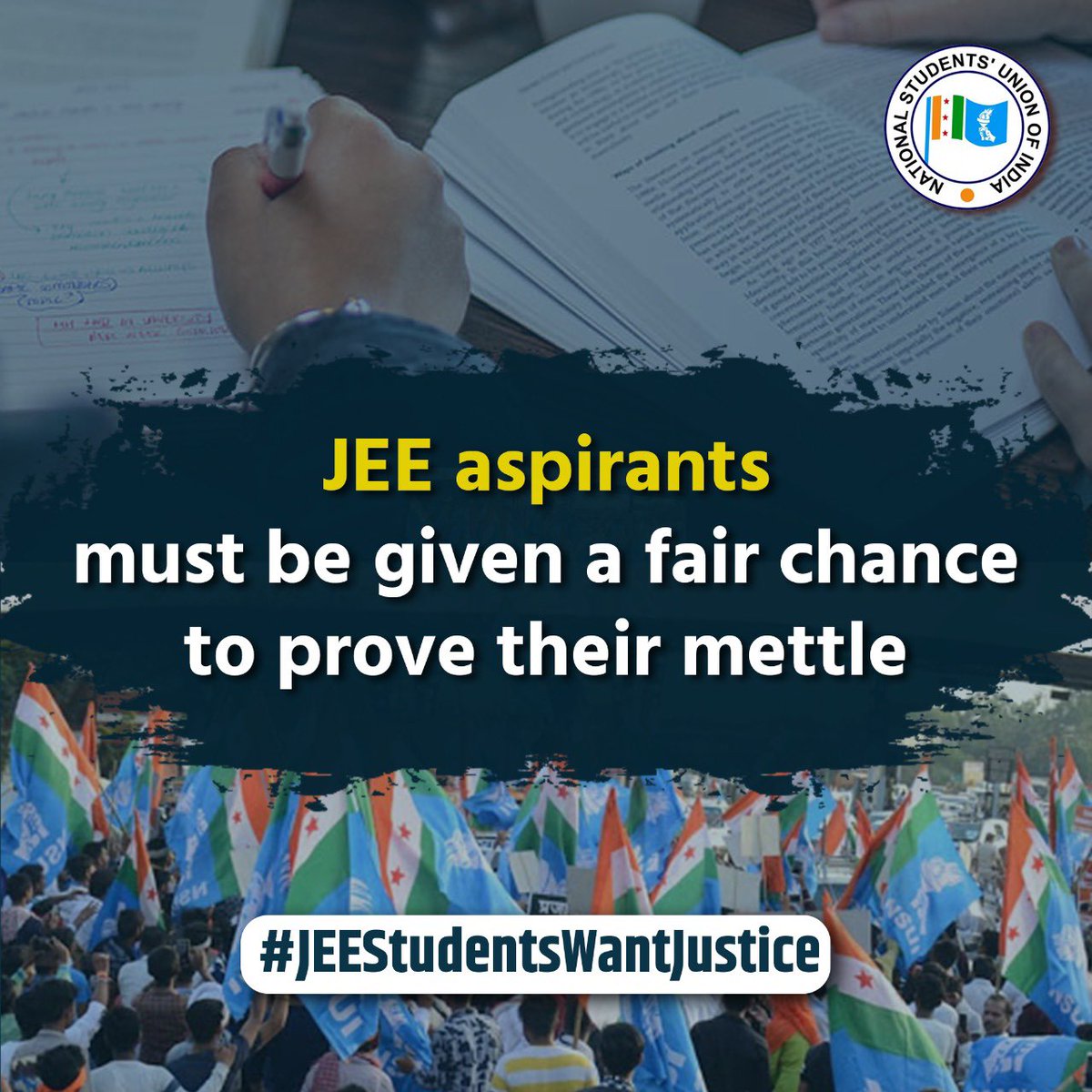 adityabhagatcg's tweet photo. JEE Mains is an important exam that determines the future of lakhs of students. Uncertainty pertaining to these exams is a serious matter of concern for all of us. I urge the authorities to be empathetic towards the students of the nation.

#JEEStudentsWantJustice https://t.co/xtMRBe5ilt