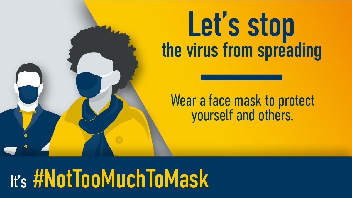 NHSE_WTE's tweet photo. The COVID-19 virus is still very much with us.
For most of us, it's #NotTooMuchToMask. https://t.co/7sJnm9BJBf