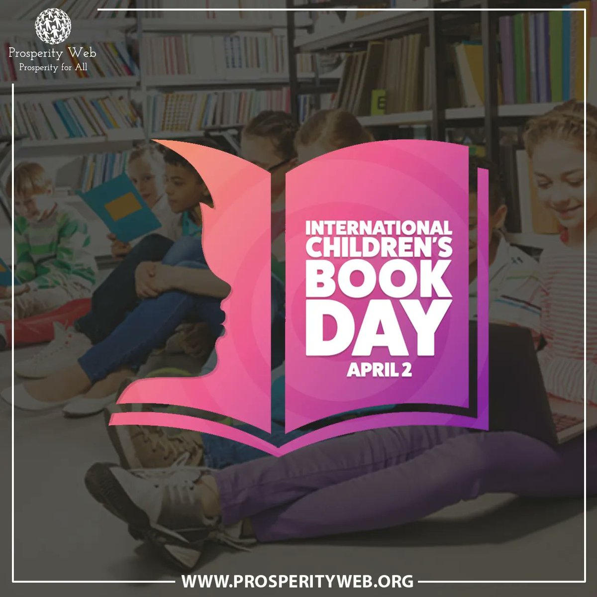 ProsperityWeb_'s tweet photo. The International Children's Book Day is a global observance held annually on or around the birthday of storyteller Hans Christian Andersen. This day encourages children and adults to read, create and discuss literature.

#childrenbooks #InternationalDay https://t.co/C1A7CFbZ3h