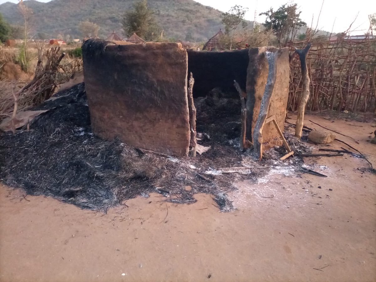 OkothhO's tweet photo. @HEBobiwine Abim district today. Karamoja MPs are quiet, Min of Kja and Parliament are quiet, @updf_  is  watching while people die, houses are burnt by Kjong armed warriors 
#AbimIsBleeding
#StandWithAbim https://t.co/oor9dSdmDx