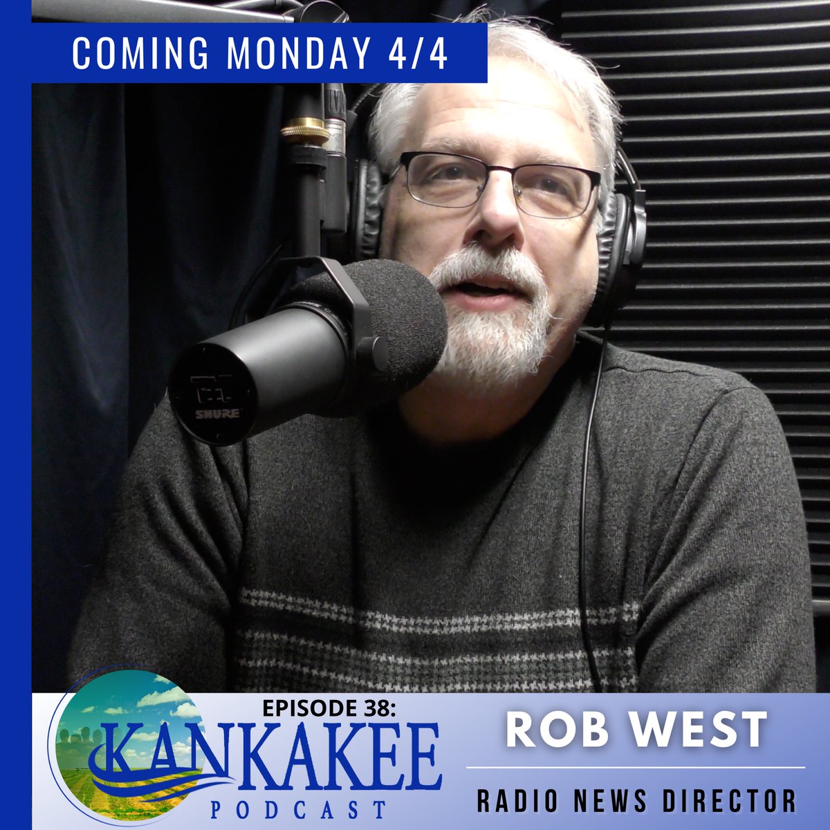 kankakeepodcast's tweet photo. Coming this Monday 4/4 is Rob West, the News Director for WVLI, WIVR, &amp; WFAV!

If you're a patron, you have access to the episode right now: https://t.co/okQWcTA99s

If you're not a patron, subscribe/follow here: https://t.co/6KmyX6fNQP

#kankakee #podcast https://t.co/nPU5qPmD6t