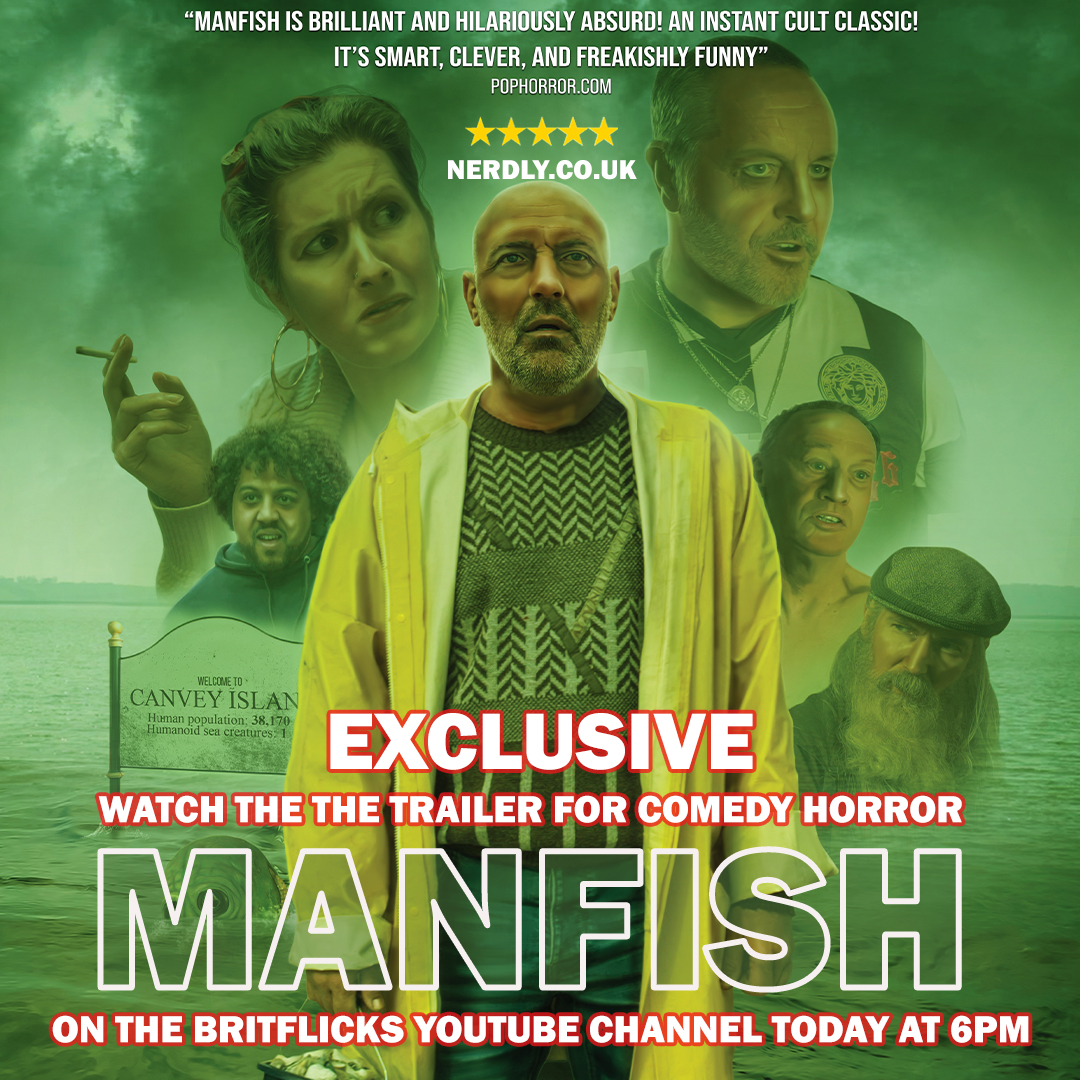 Trailer for @coleman_creates comedy #horror #ManFishMovie will premiere on #BritFlicks YouTube Channel TODAY @ 6pm

Trailer►youtu.be/TzzDrvgpkIs

ManFish is about Terry, a downtrodden loner, who spends his days down on Canvey Island beachfront collecting seashells...

#Indie