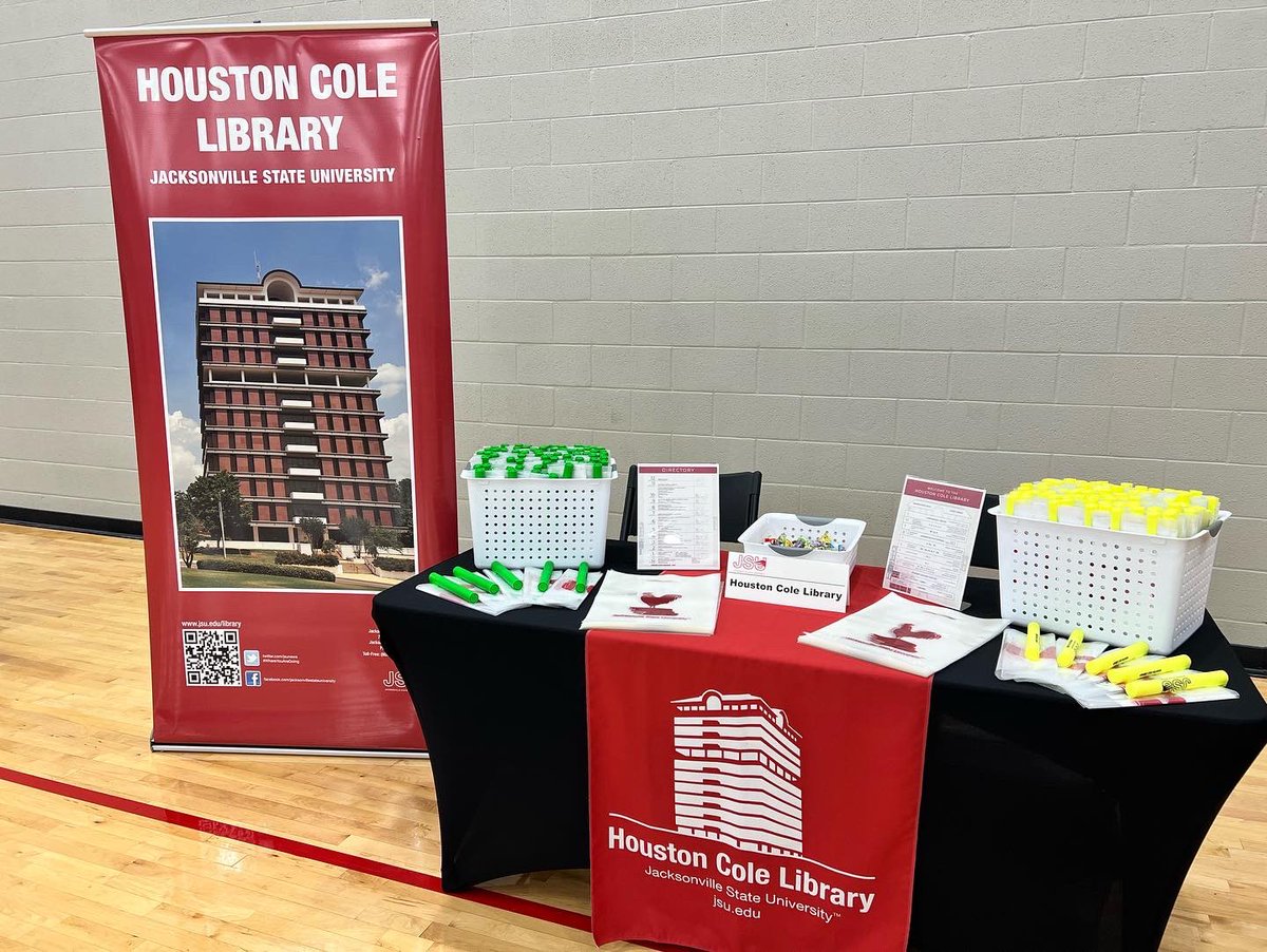 JSULibrary's tweet photo. Happy #PreviewDay #FutureGamecocks! Stop by our table to leave what YOUR library can do for you. Our librarians, Allison and Paula, can’t wait to see you. @JSUNews https://t.co/JmeWs3MQcF