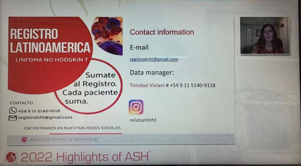 Very proud to show our preliminary results on the TCell Latin American Registry in Highlights of ASH Latin American Breakfast  session,  together with Dr Pereira, Dr. Magalhanes and Dr. Milovik also sharing important Latin American achievments.