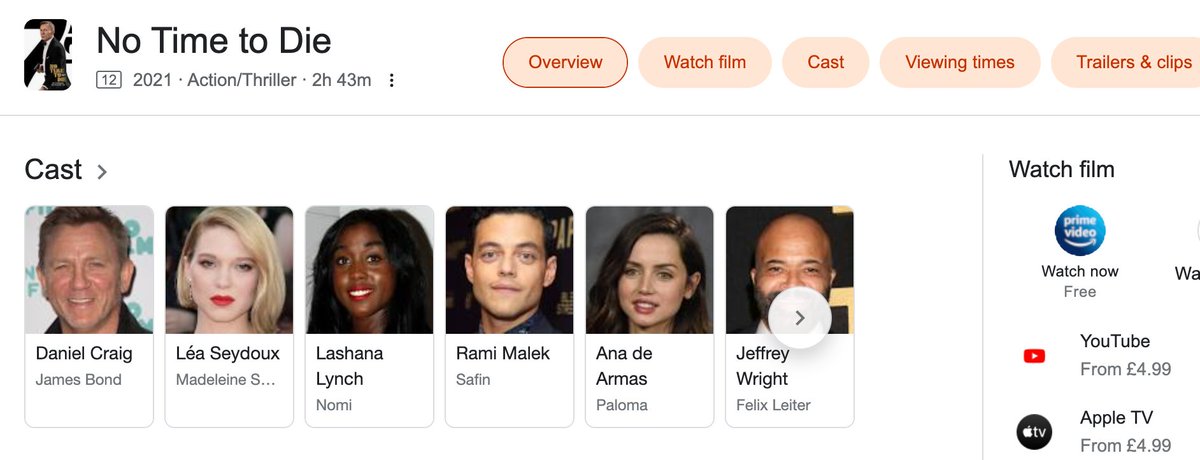 SerpWow's tweet photo. A new film_info object has been added to the organic web search parsing to extract detailed information about film listings, including title, genre, reviews, VOD services etc.
https://t.co/R2ppoAUGtO https://t.co/o1ch3VcBwK