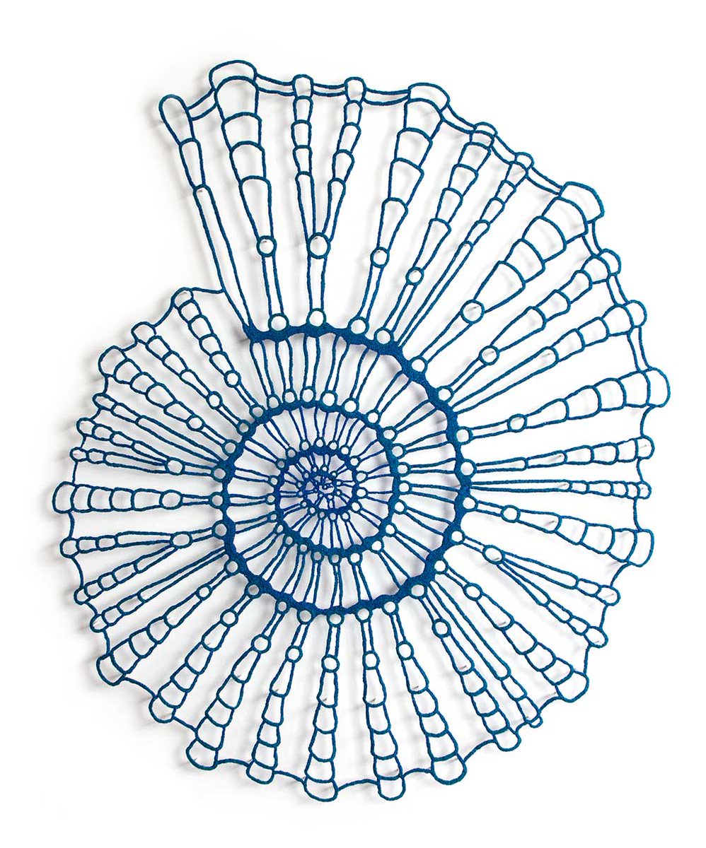womensart1's tweet photo. Australian artist Meredith Woolnough's embroidered artworks are based on natural forms #UnravellingWomensArt https://t.co/NblK5HoNuK