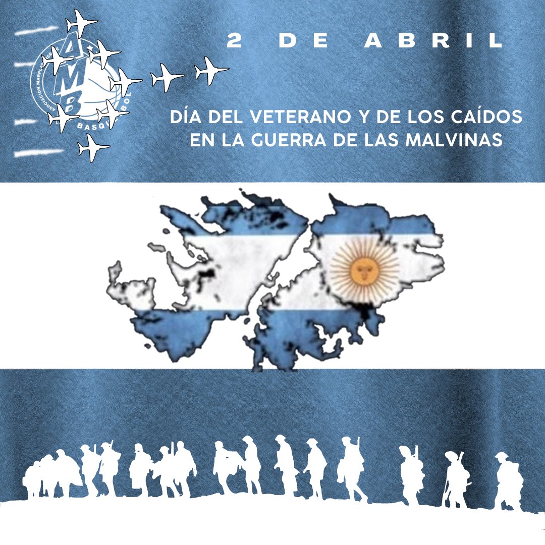 AMBbasquet's tweet photo. Hoy y Siempre Argentinas!🇦🇷
2 de abril, honor y gloria a nuestros héroes https://t.co/2SdV7yzVLY